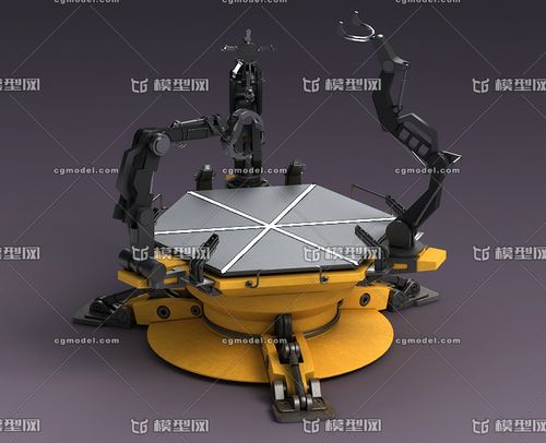 机械操作台 机器人 操作手 工作平台 机器手臂 工业设备 机械臂 科幻